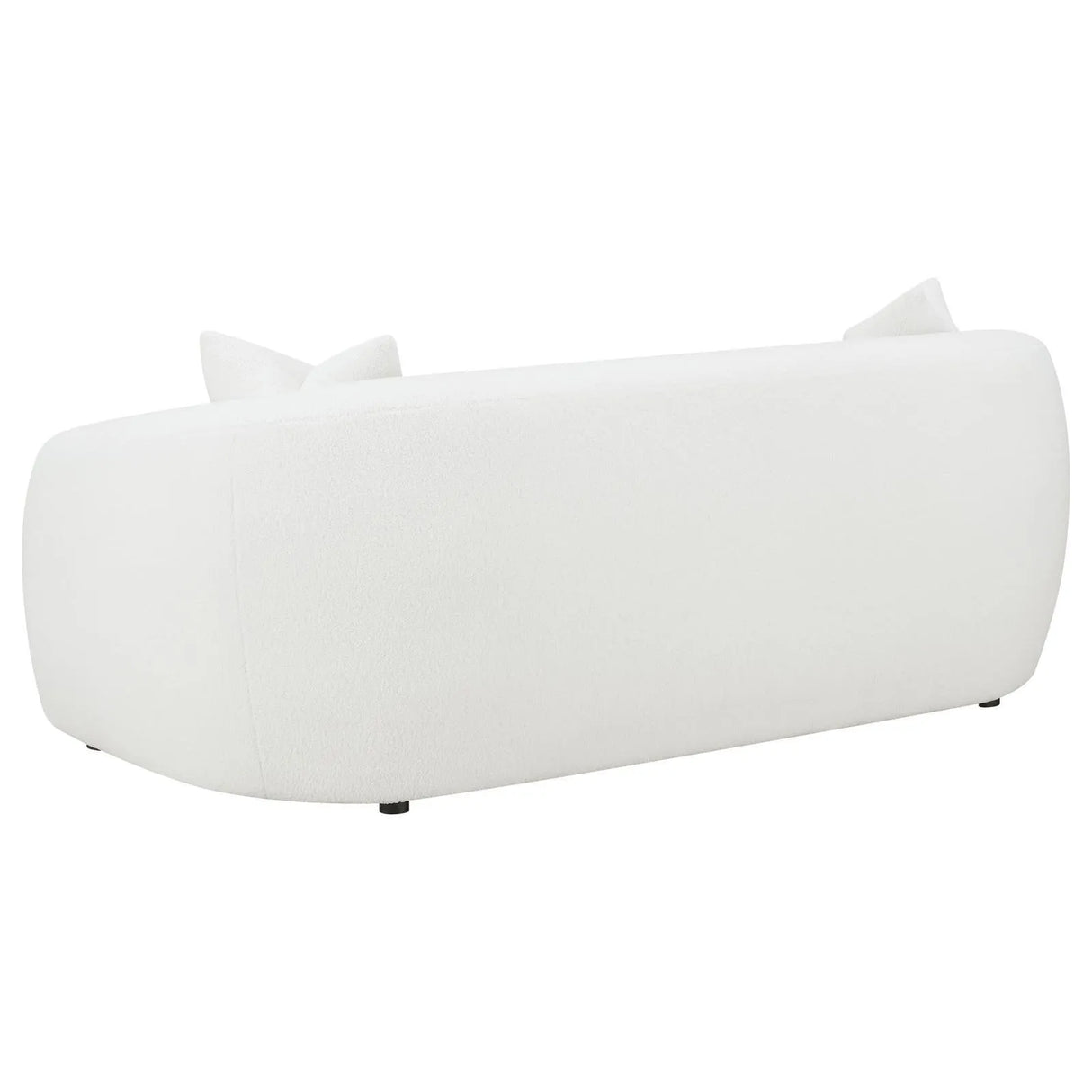 Isabella Faux Sheepskin Upholstered Sofa Natural by Coaster at Eve Furniture