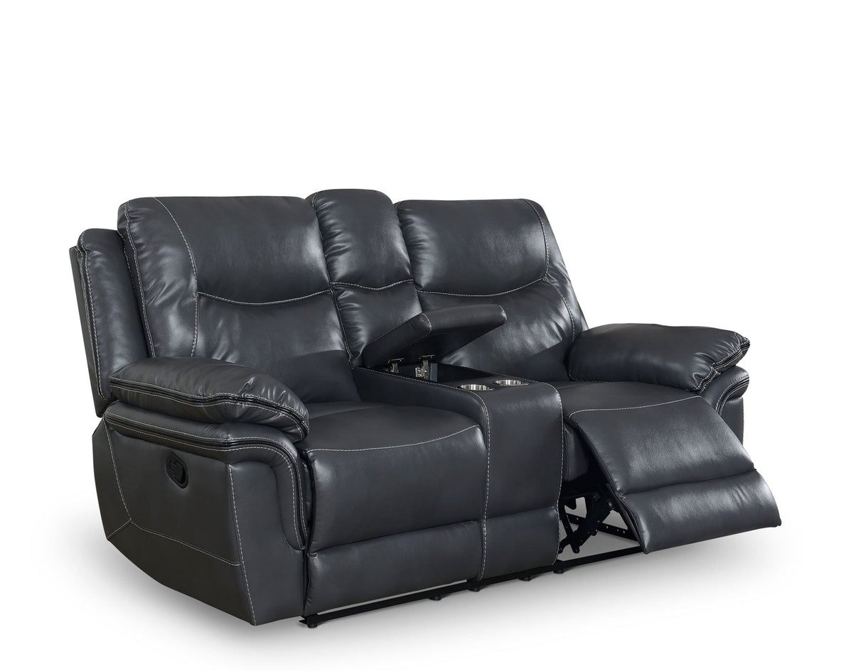Isabella Grey 3-Piece Manual Reclining Set by Steve Silver at Eve Furniture
