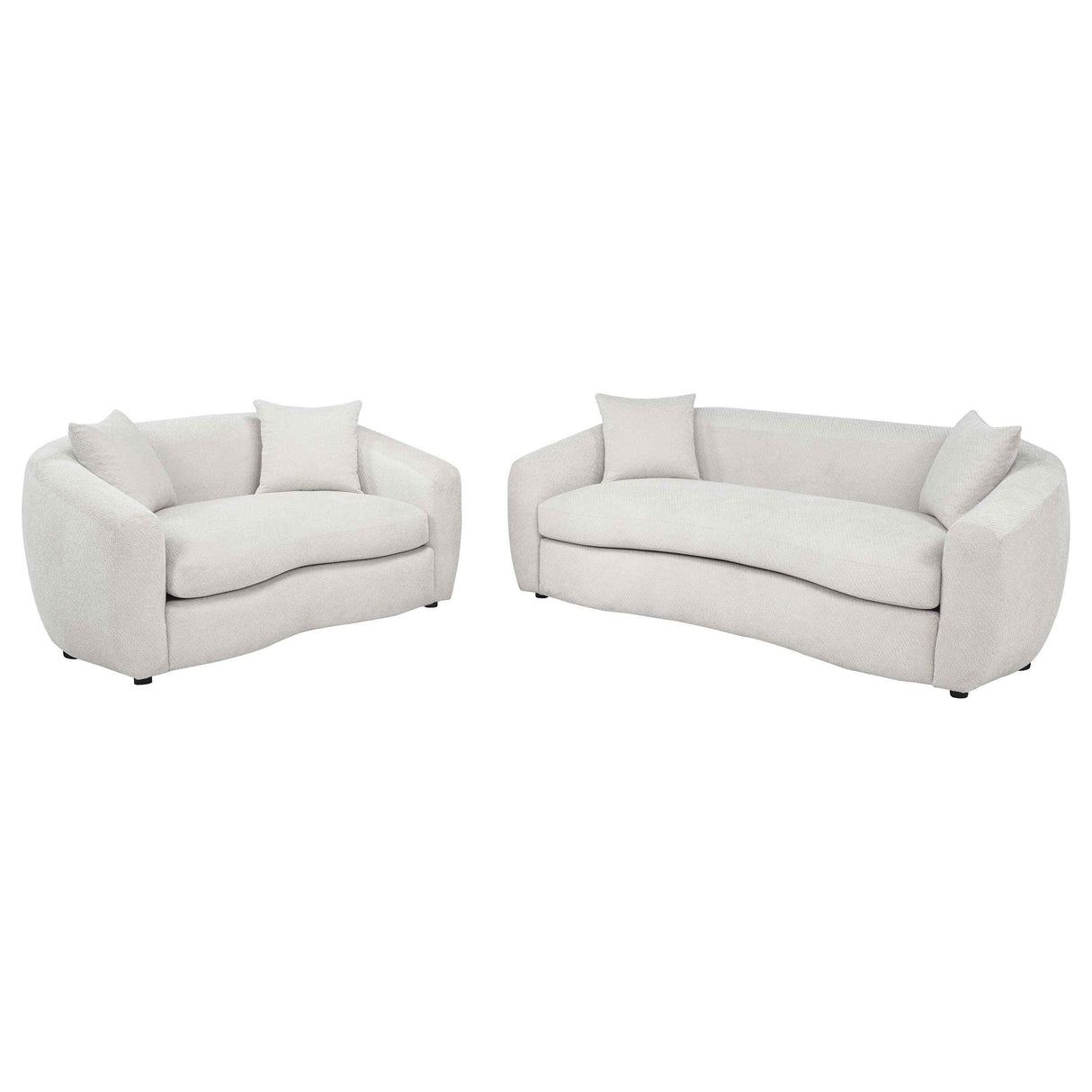 Isabella Sand 2-piece Fabric Upholstered Sofa Set by Coaster at Eve Furniture