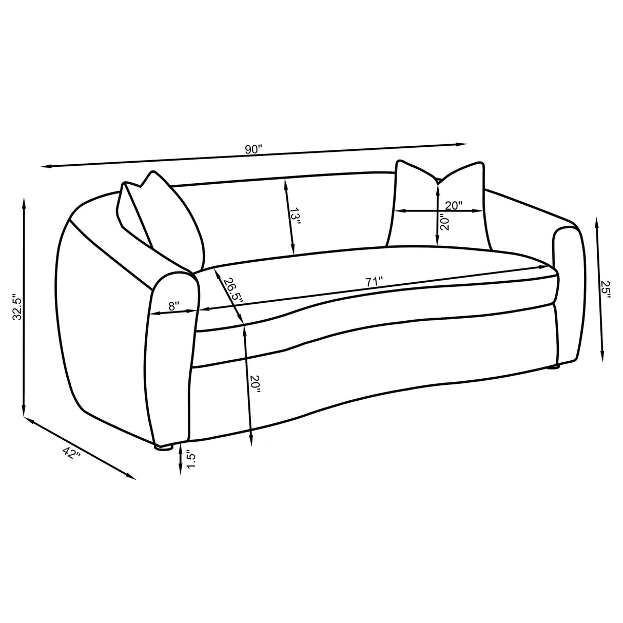 Isabella Sand Fabric Upholstered Sofa by Coaster at Eve Furniture