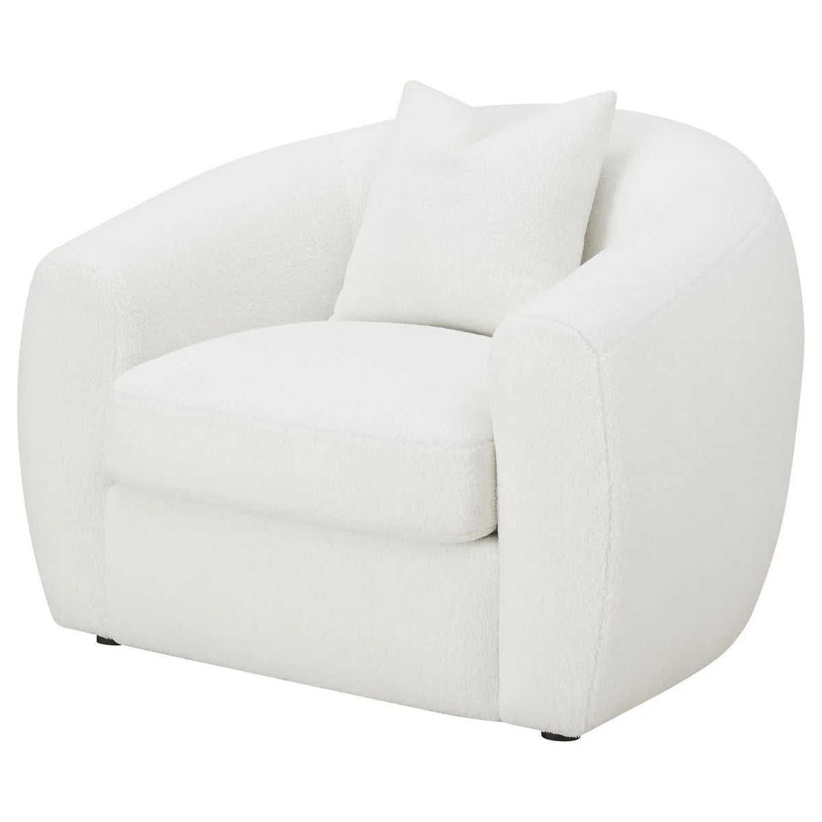Isabella Upholstered Tight Back Chair White by Coaster at Eve Furniture
