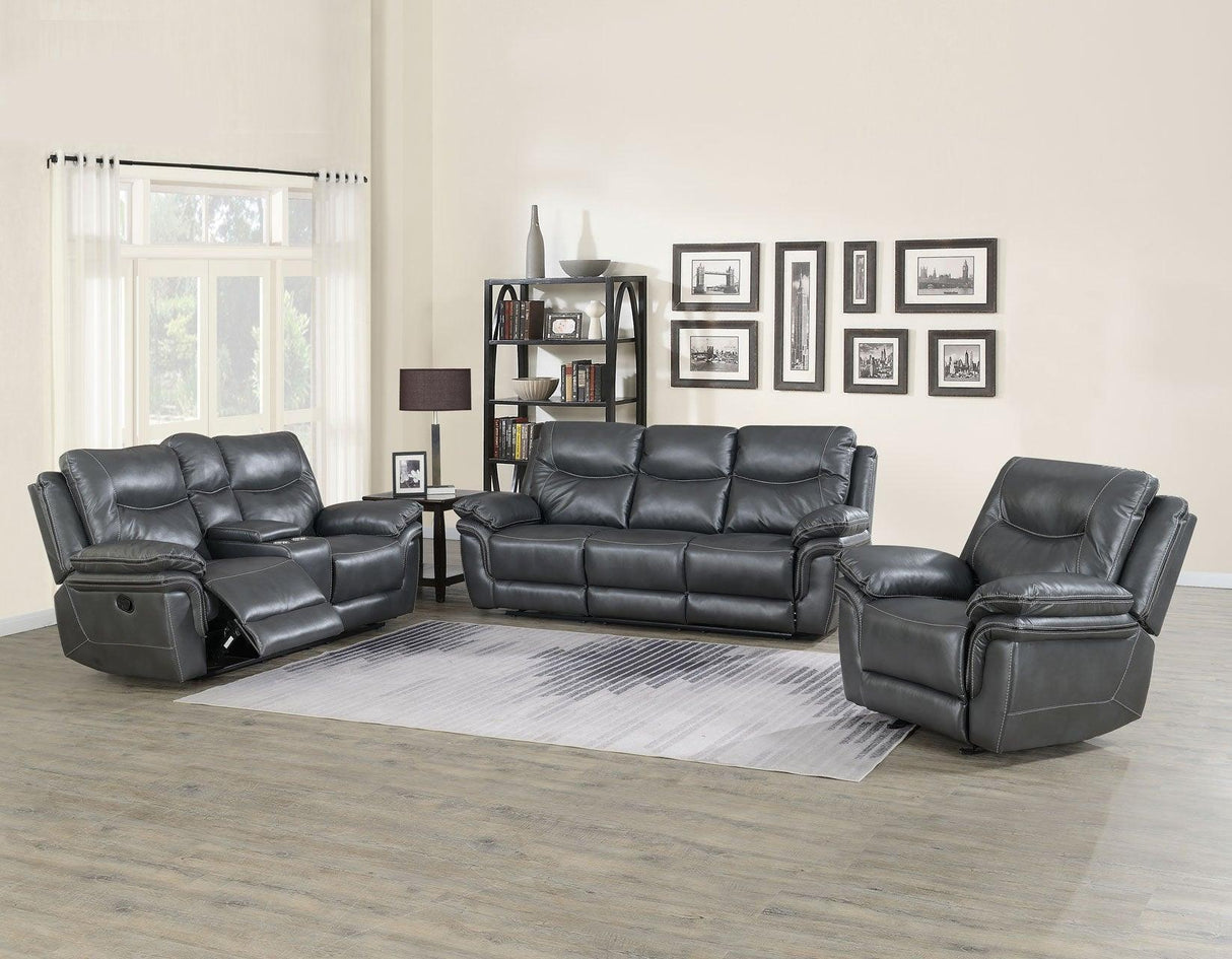Isabella Gray Manual Glider Recliner by Steve Silver at Eve Furniture