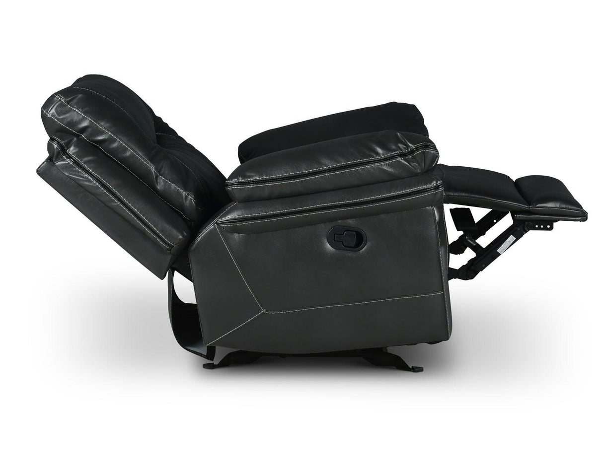 Isabella Gray Manual Glider Recliner by Steve Silver at Eve Furniture