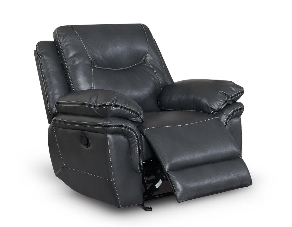 Isabella Gray Manual Glider Recliner by Steve Silver at Eve Furniture
