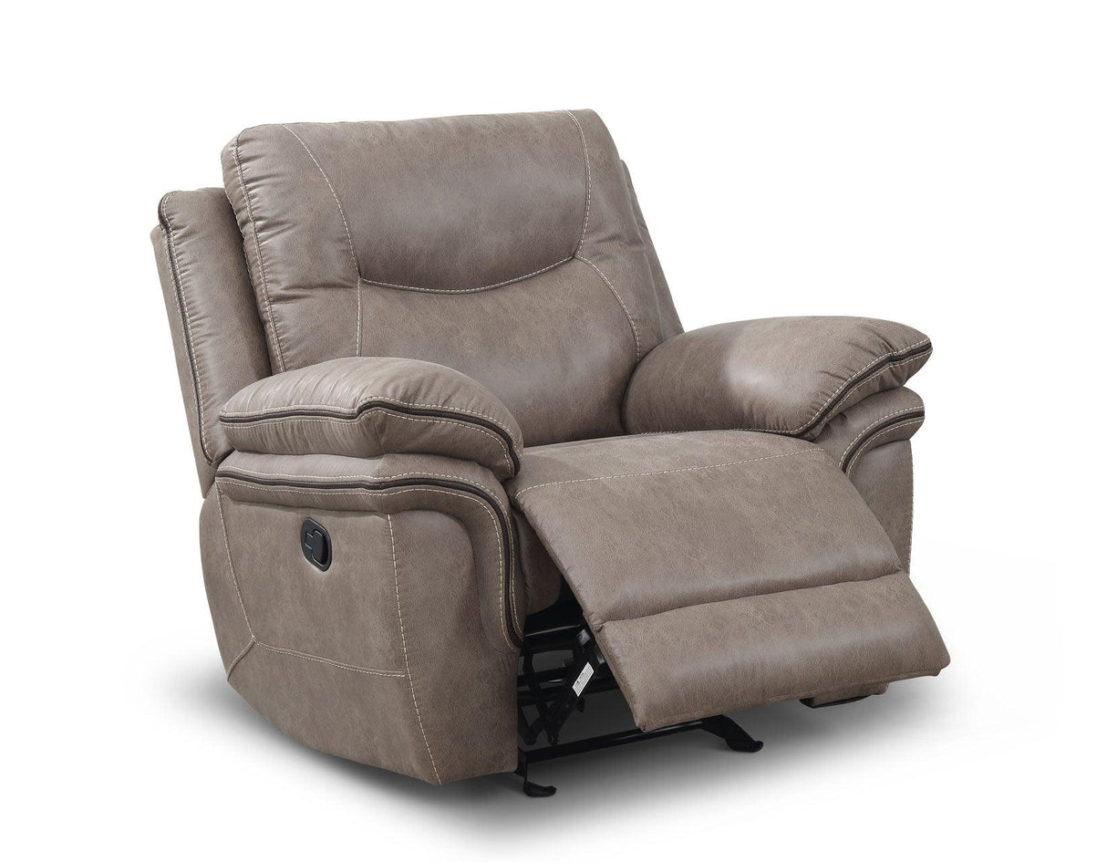 Isabella Sand Manual Glider Recliner by Steve Silver at Eve Furniture