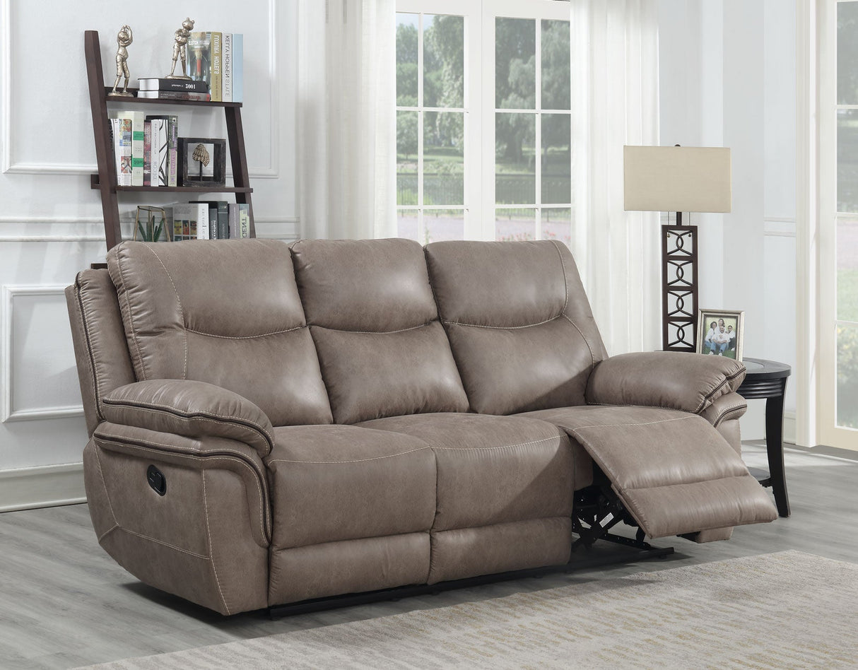 Isabella Sand 3-Piece Manual Reclining Set by Steve Silver at Eve Furniture