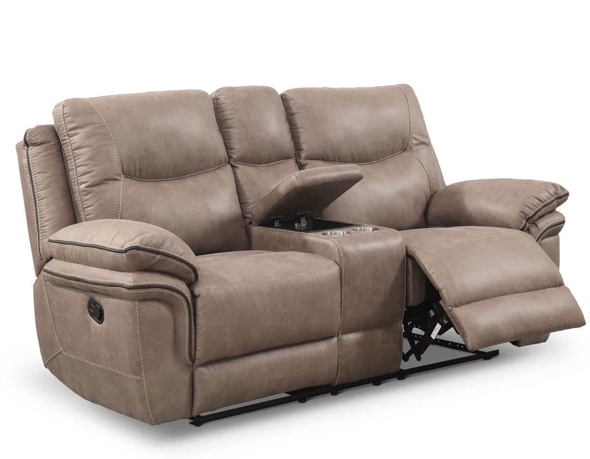 Isabella Sand 3-Piece Manual Reclining Set by Steve Silver at Eve Furniture