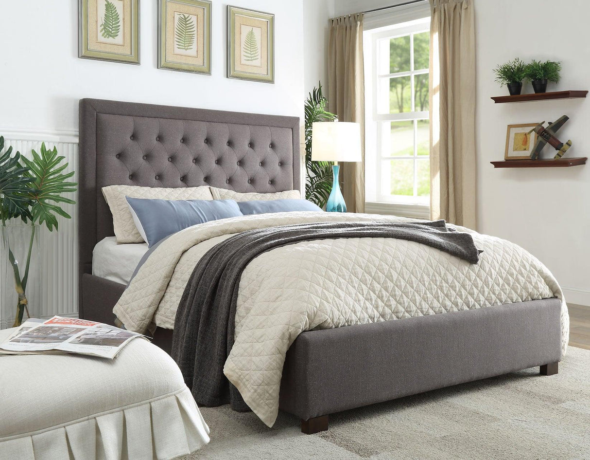 Isadora Queen Bed, Gray by Steve Silver at Eve Furniture