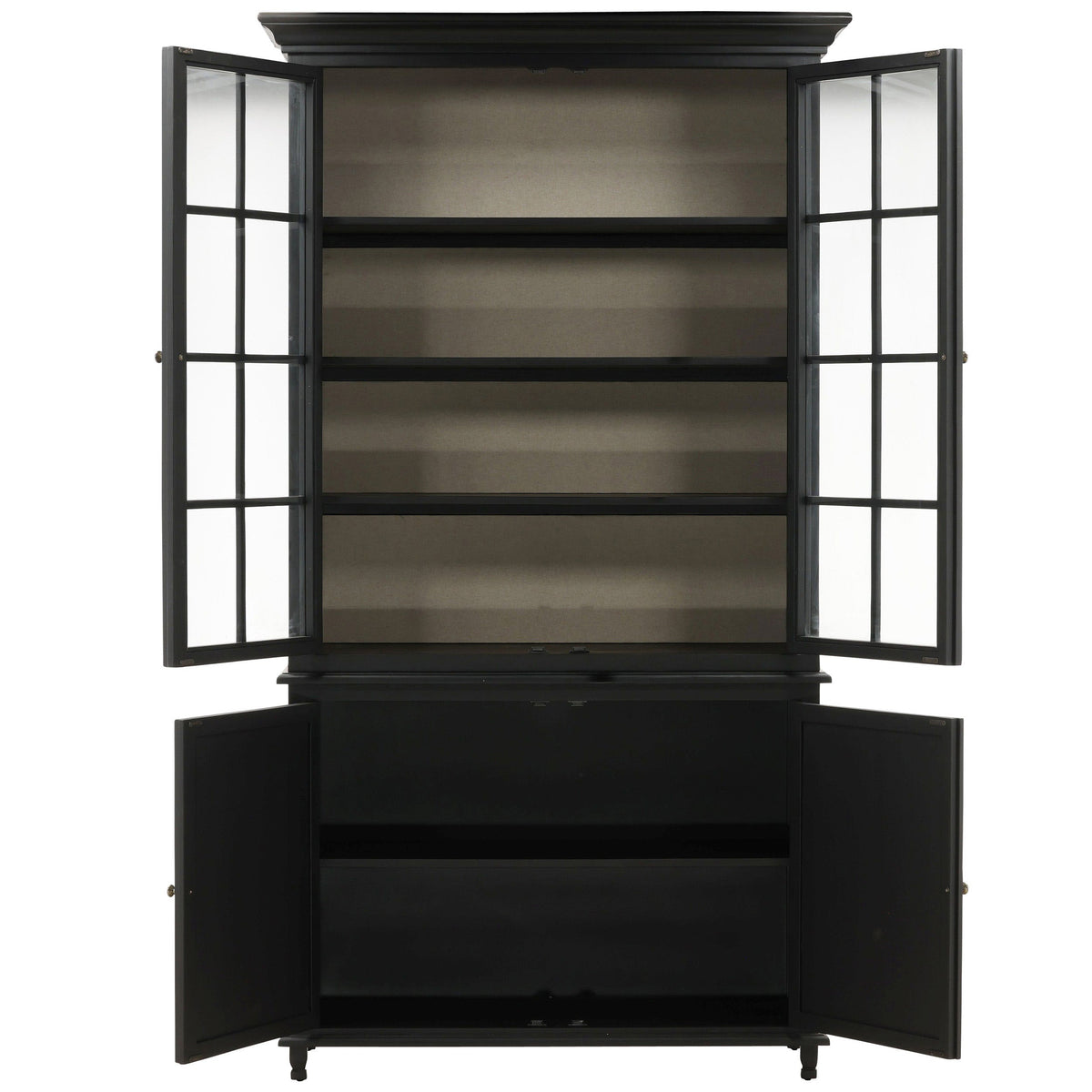 Isella Cabinet, Black by Dovetail at Eve Furniture