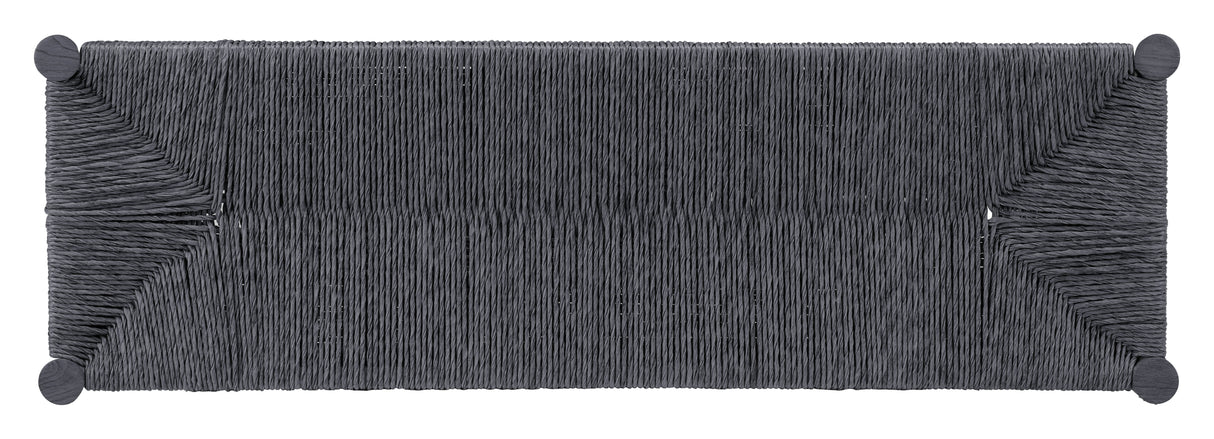 Iska Black Outdoor Bench by Zuomod at Eve Furniture