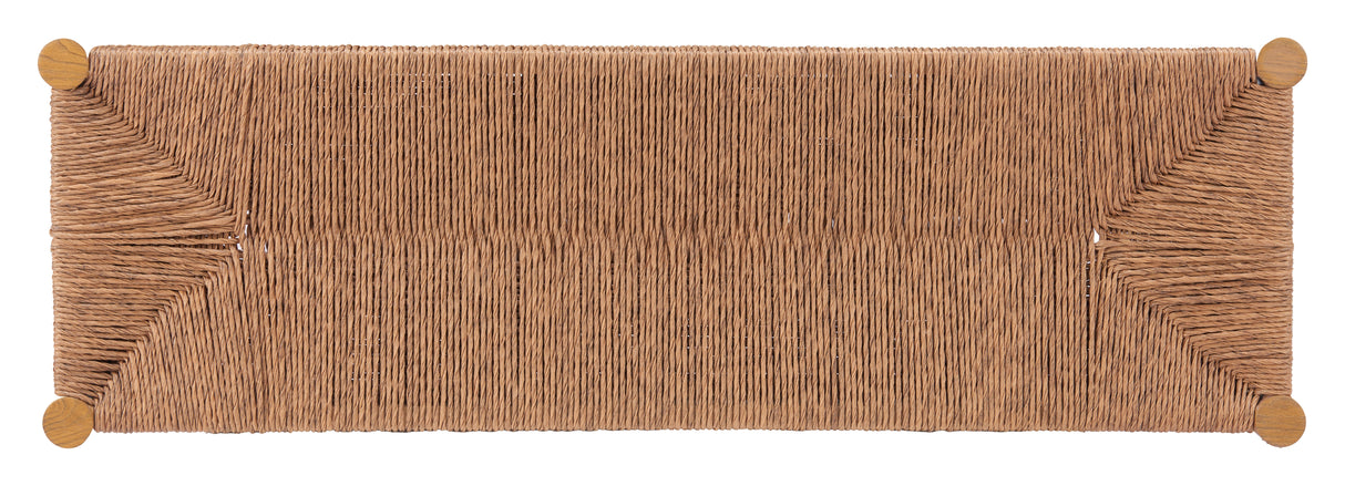 Iska Natural Outdoor Bench by Zuomod at Eve Furniture