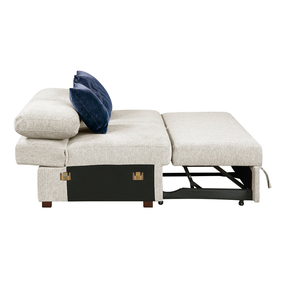 Isla Beige 3-Piece Sectional with Reversible Chaises and Hidden Storage by Homelegance at Eve Furniture