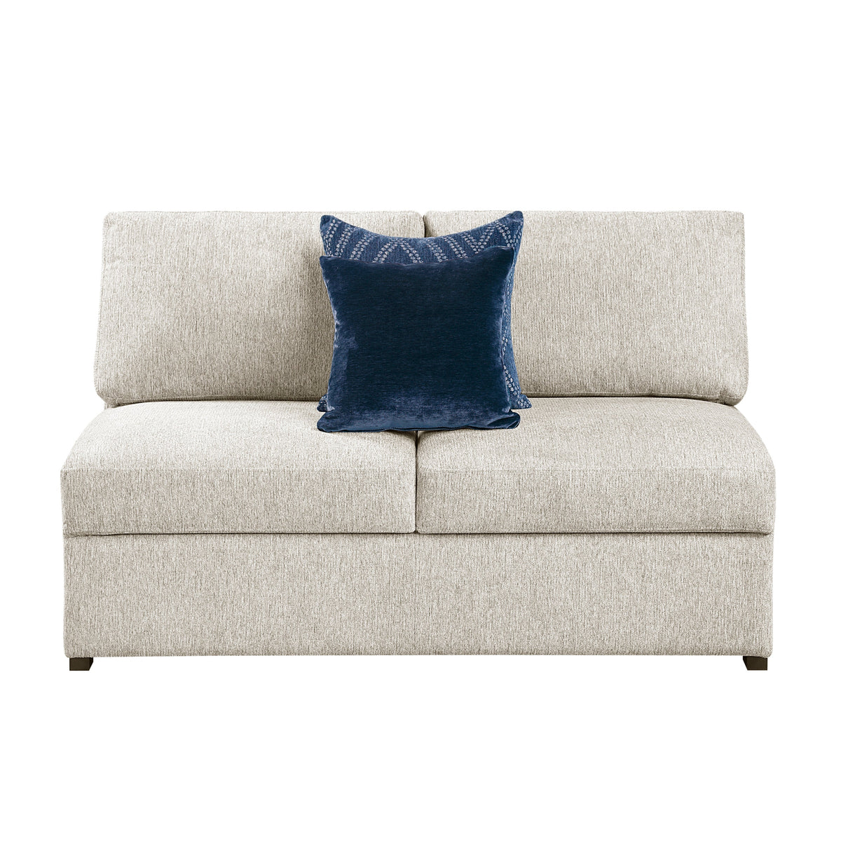Isla Beige 5-Piece Sectional with Convertible and Reversible Chaise, Hidden Storage, Click Motion Back by Homelegance at Eve Furniture