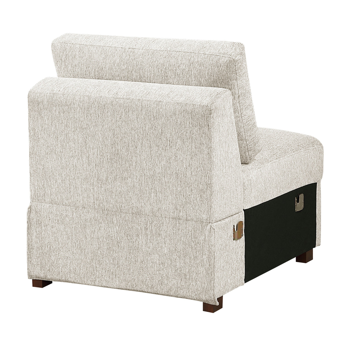 Isla Beige 5-Piece Sectional with Convertible and Reversible Chaise, Hidden Storage, Click Motion Back by Homelegance at Eve Furniture