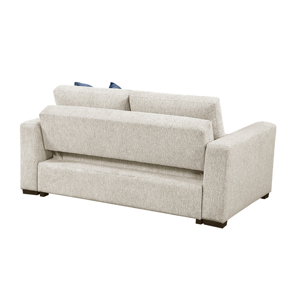 Isla Beige Loveseat with Pull-out Bed and Click Motion Back by Homelegance at Eve Furniture