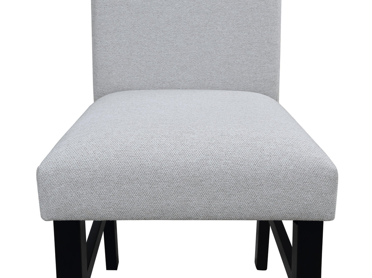 Isla Light Gray Round Dining Set by Crown Mark at Eve Furniture