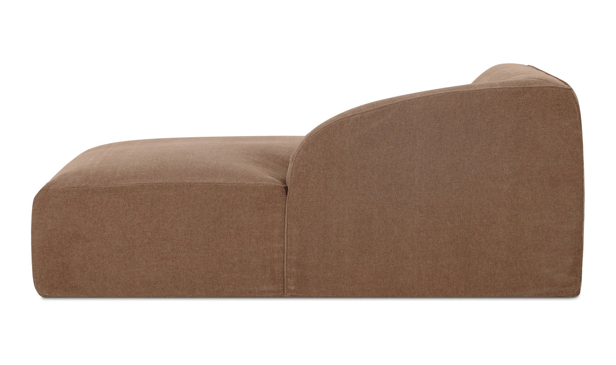 Isla Right Arm Facing Chaise Mocha by Moe's Home at Eve Furniture