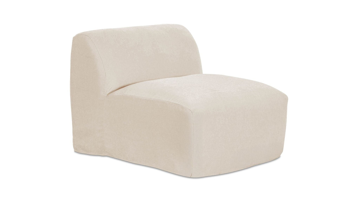 Isla Slipper Chair Beige by Moe's Home at Eve Furniture