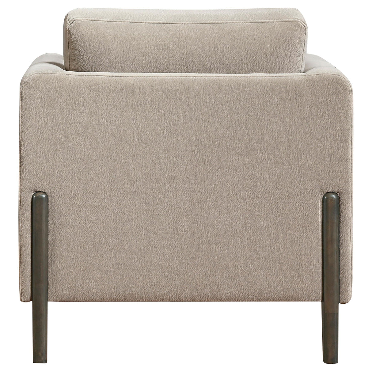 Islington Taupe Fabric Upholstered Panel Arm Accent Chair by Coaster at Eve Furniture