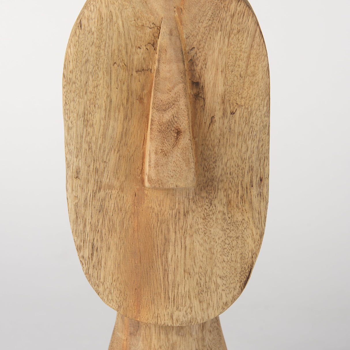 Ivan Large Wooden Head Sculpture by Mercana at Eve Furniture