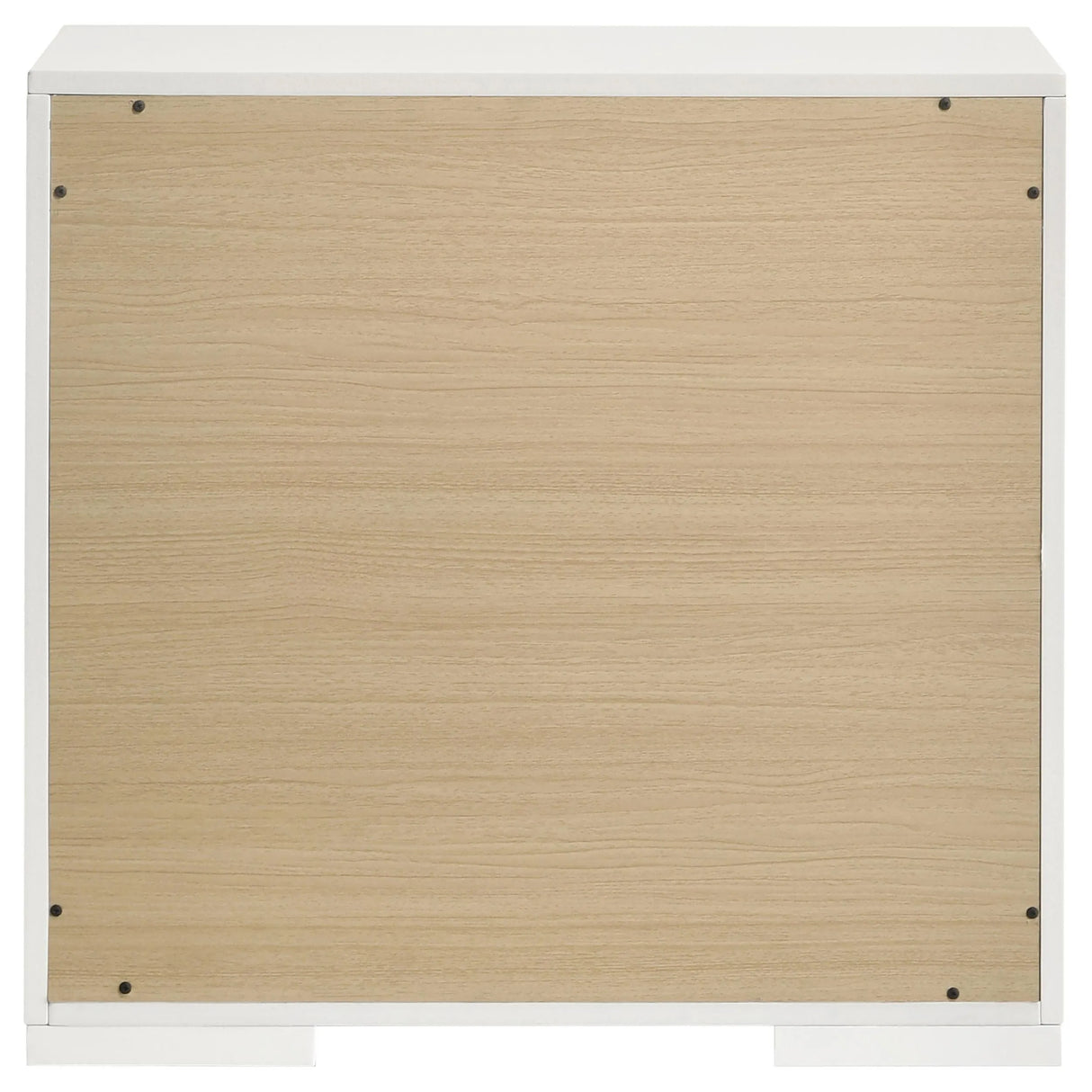 Ives White High Gloss 2-drawer Nightstand Bedside Table by Coaster at Eve Furniture