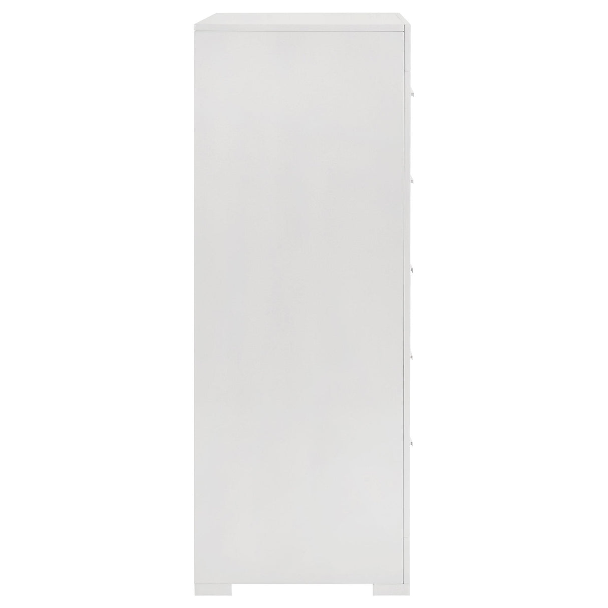 Ives 5-drawer Bedroom Chest of Drawers White High Gloss by Coaster at Eve Furniture