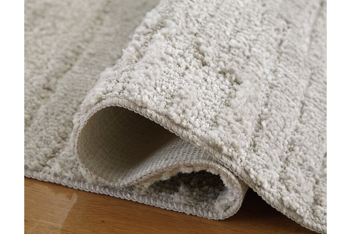 Ivygail Fog Medium Rug by ASHLEY FURNITURE at Eve Furniture