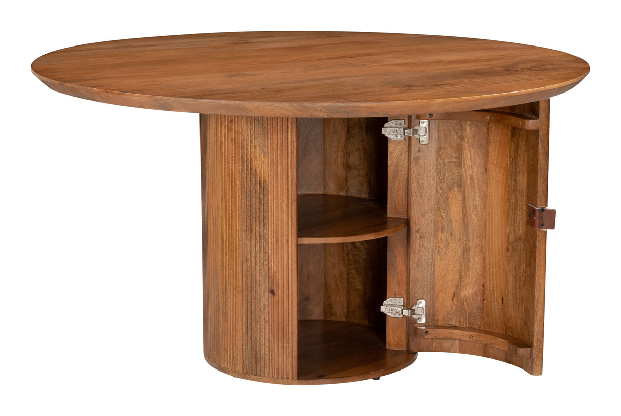 Izola Brown Dining Table by Zuomod at Eve Furniture