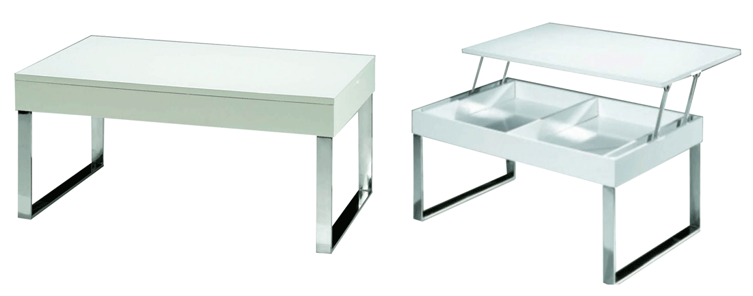 J030 White Coffee Table by ESF Furniture at Eve Furniture