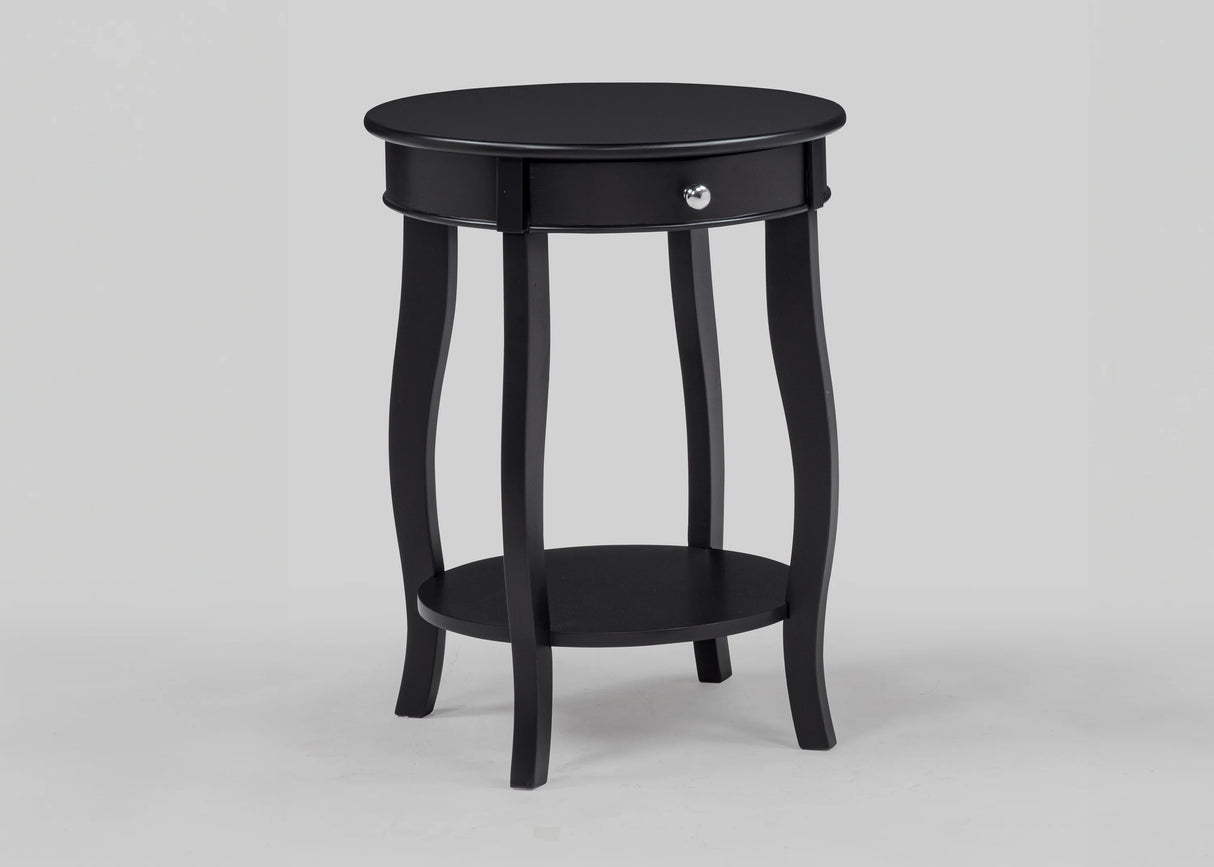 Jacie Black Chairside End Table