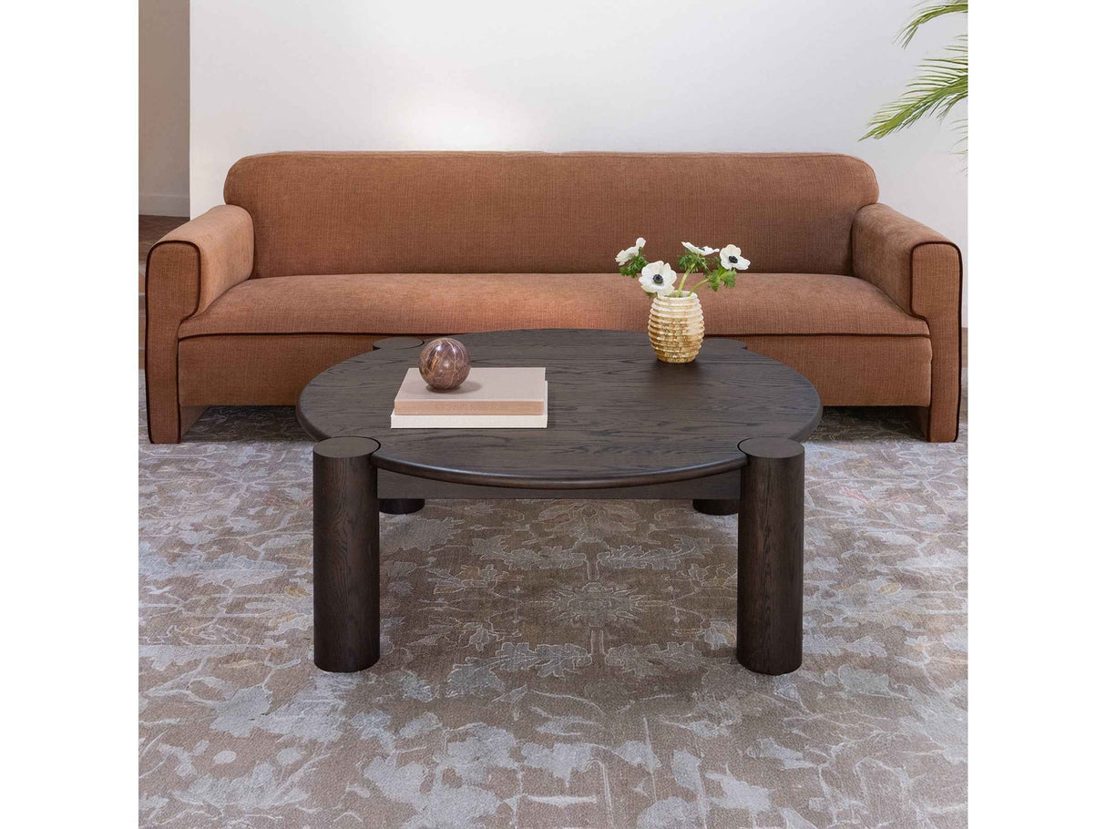 Jack Brushed Dark Brown Coffee Table