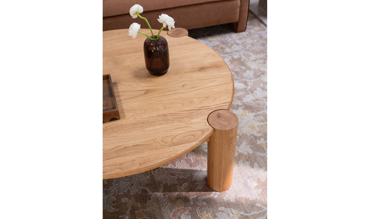 Jack Coffee Table Brushed Natural Oak by Moe's Home at Eve Furniture