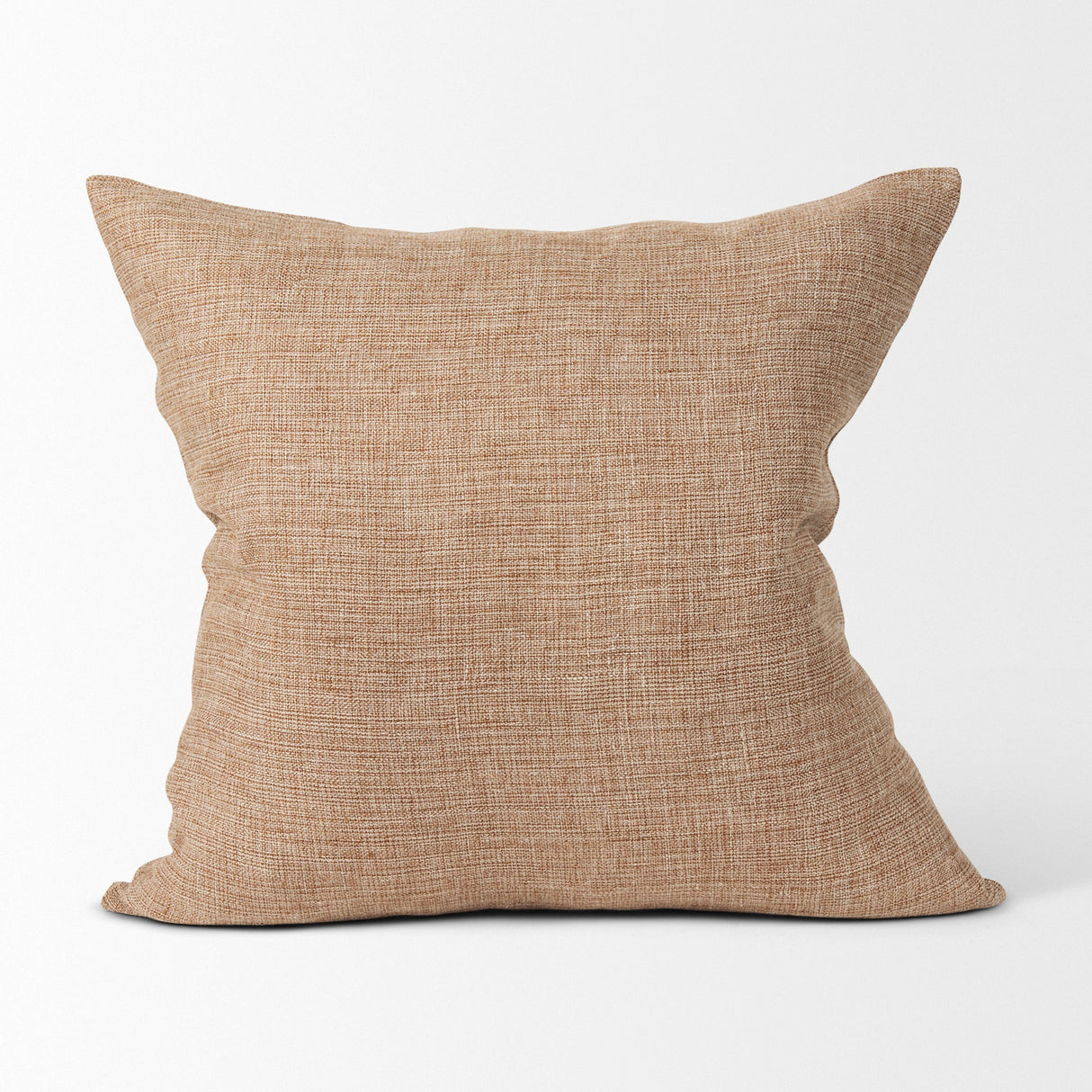 Jacklyn Brown Linen Square Decorative Pillow Cover by Mercana at Eve Furniture