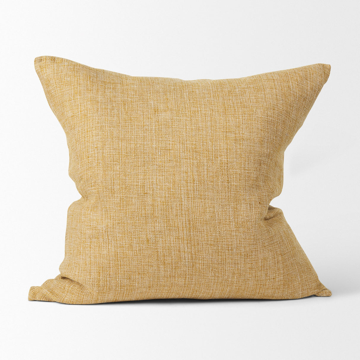Jacklyn Mustard Linen Square Decorative Pillow Cover by Mercana at Eve Furniture