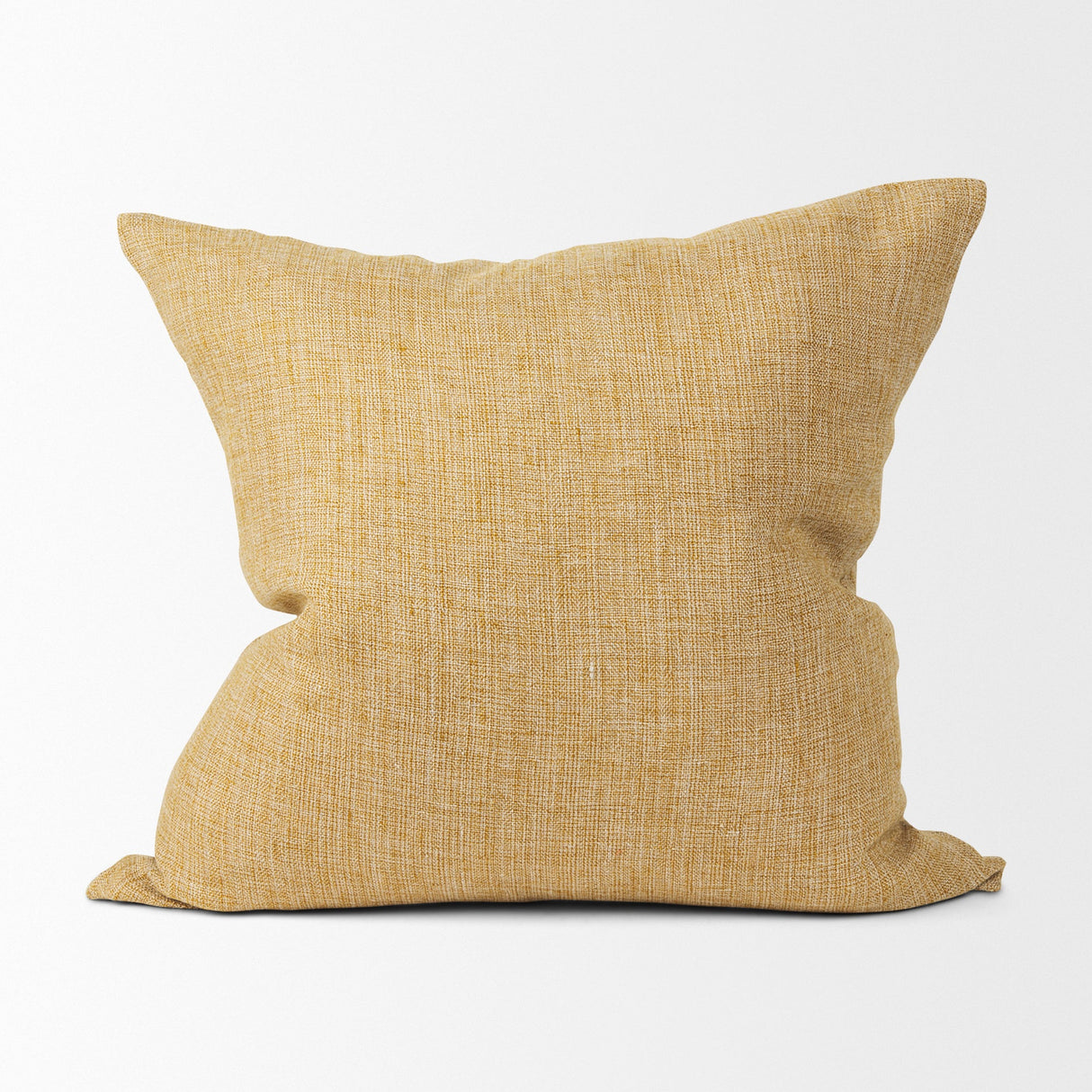 Jacklyn Mustard Linen Square Decorative Pillow Cover by Mercana at Eve Furniture