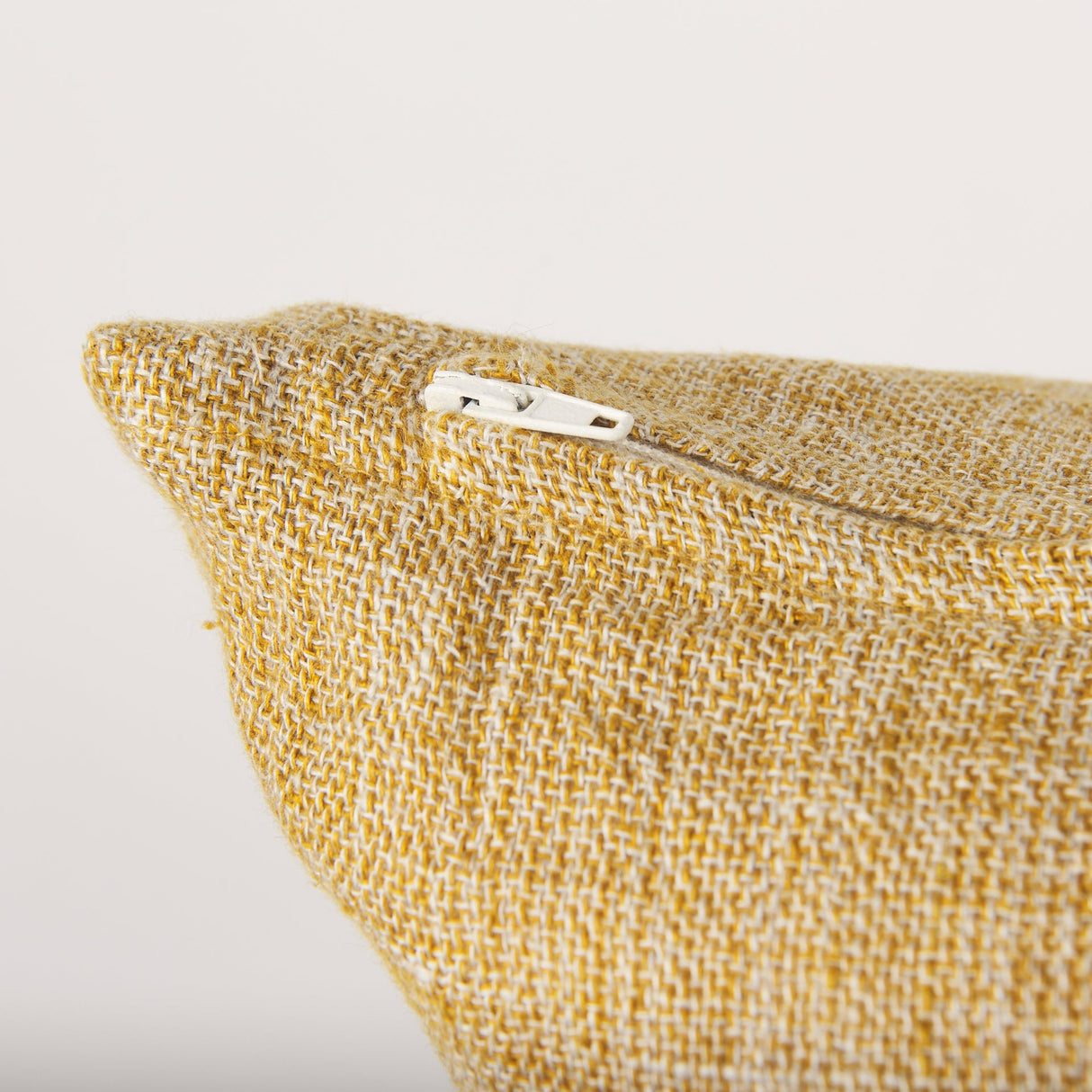 Jacklyn Mustard Linen Square Decorative Pillow Cover by Mercana at Eve Furniture