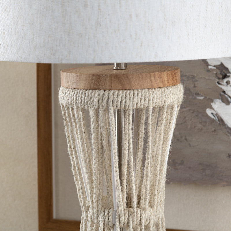 Jackson Natural/White Table Lamp by Crestview at Eve Furniture