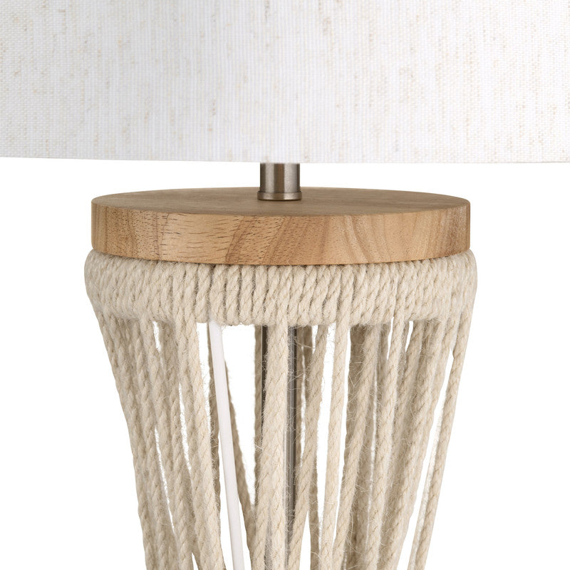 Jackson Natural/White Table Lamp by Crestview at Eve Furniture