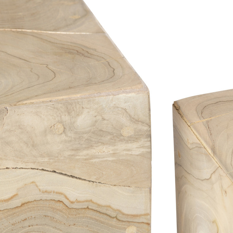 Jackson Tan 2-Piece Pedestals by Crestview at Eve Furniture
