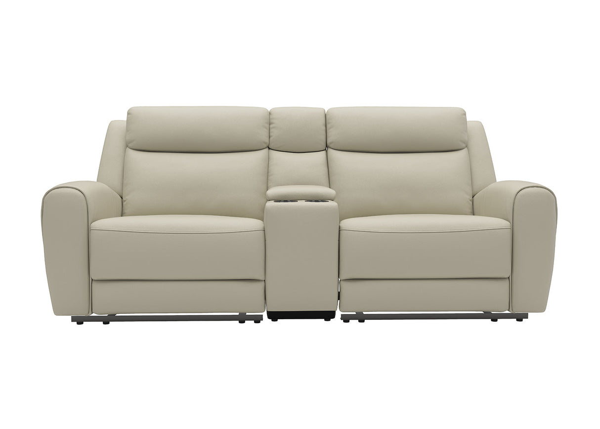 Jacobus Beige Leather Sofa & Loveseat by Furniture of America at Eve Furniture