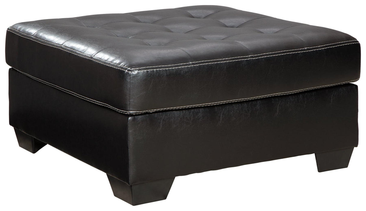 Jacurso Charcoal Oversized Ottoman by Ashley at Eve Furniture