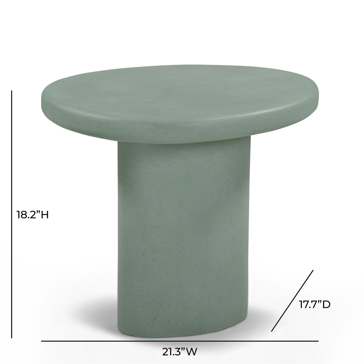 Jade Concrete Indoor/Outdoor Side Table by TOV Furniture at Eve Furniture
