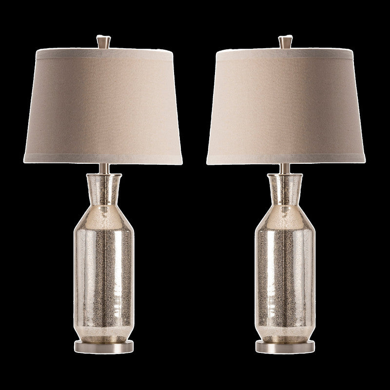 Jaden Silver/Chrome Table Lamp (Set of 2) by Crestview at Eve Furniture
