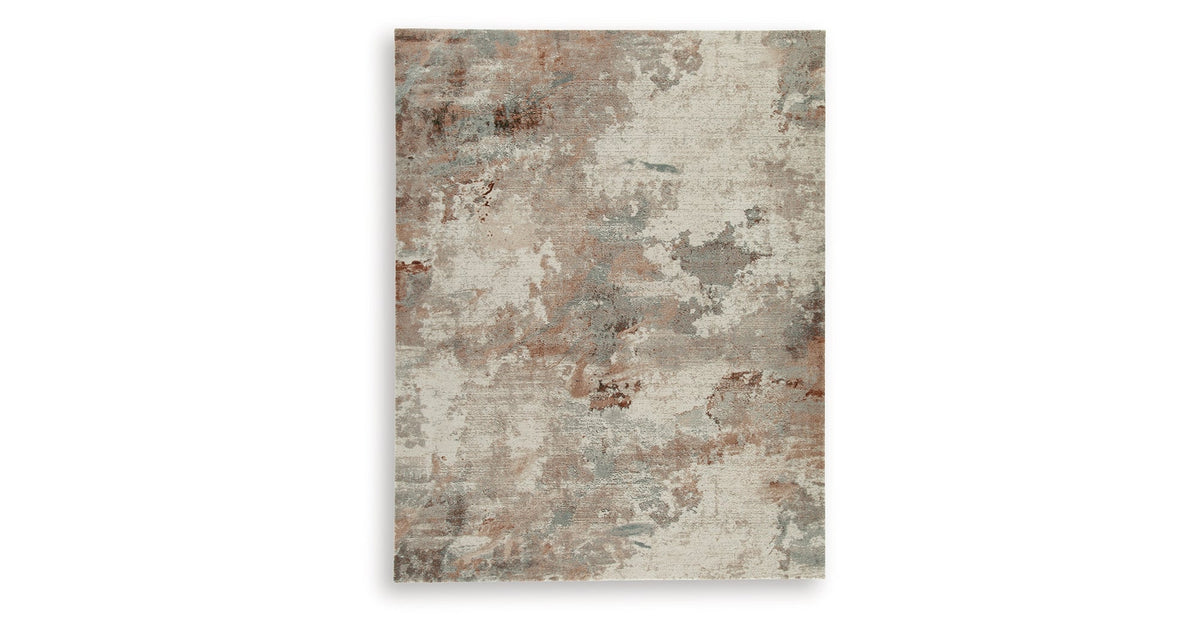 Jadenburg Cream/Gray/Sienna Large Rug by Ashley at Eve Furniture