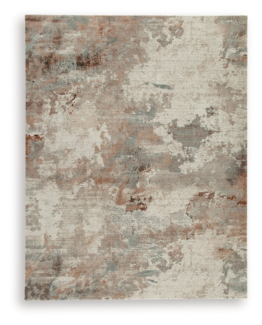 Jadenburg Cream/Gray/Sienna Large Rug by Ashley at Eve Furniture