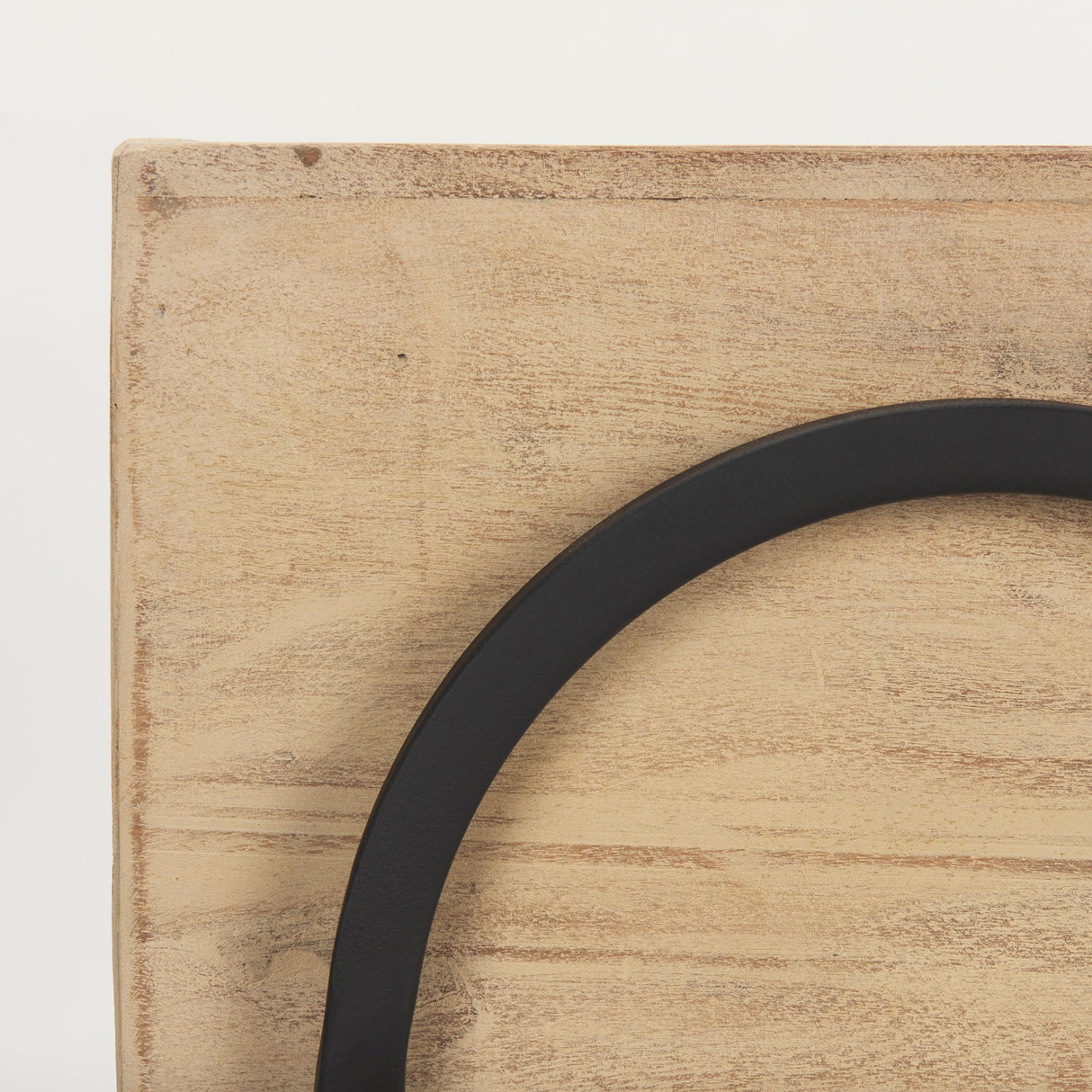Jadine Set of 2 Beige Wood w/ Black Metal Arch Frames by Mercana at Eve Furniture