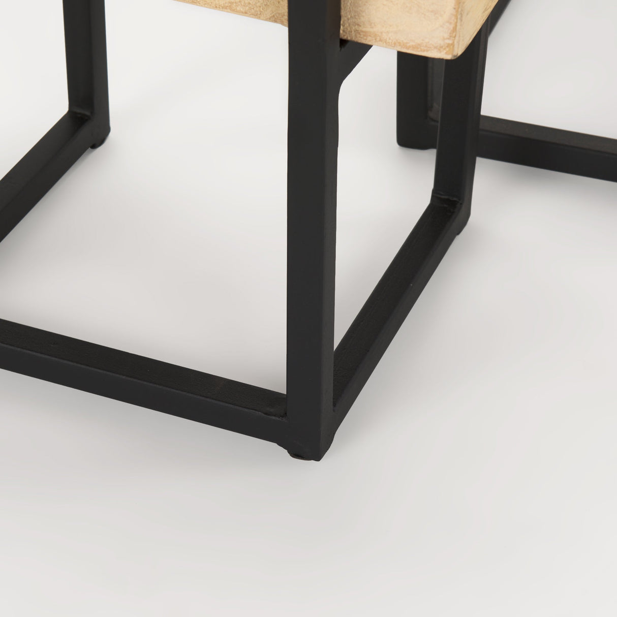 Jadine Set of 2 Beige Wood w/ Black Metal Arch Frames by Mercana at Eve Furniture