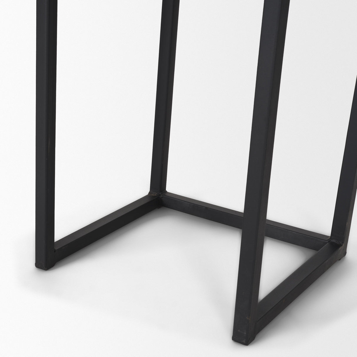 Jadine Set of 2 Medium Brown Wood w/ Black Metal Rectangle Frames by Mercana at Eve Furniture