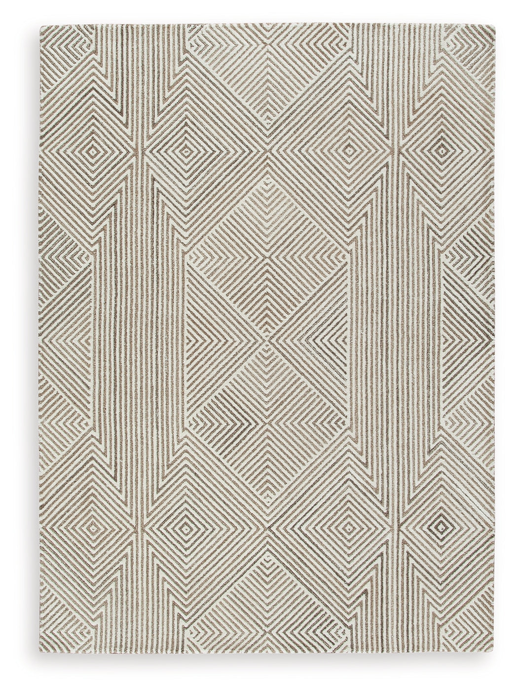 Jadott Beige/Brown Medium Rug by Ashley at Eve Furniture