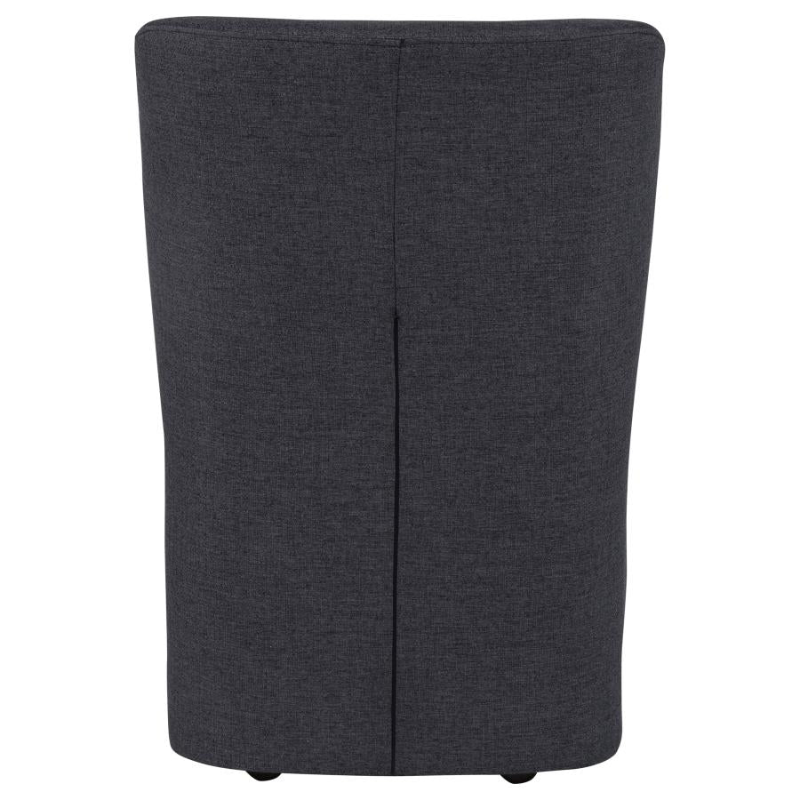 Jaelynn Upholstered Parsons Dining Side Chair Charcoal (Set of 2) by Coaster at Eve Furniture